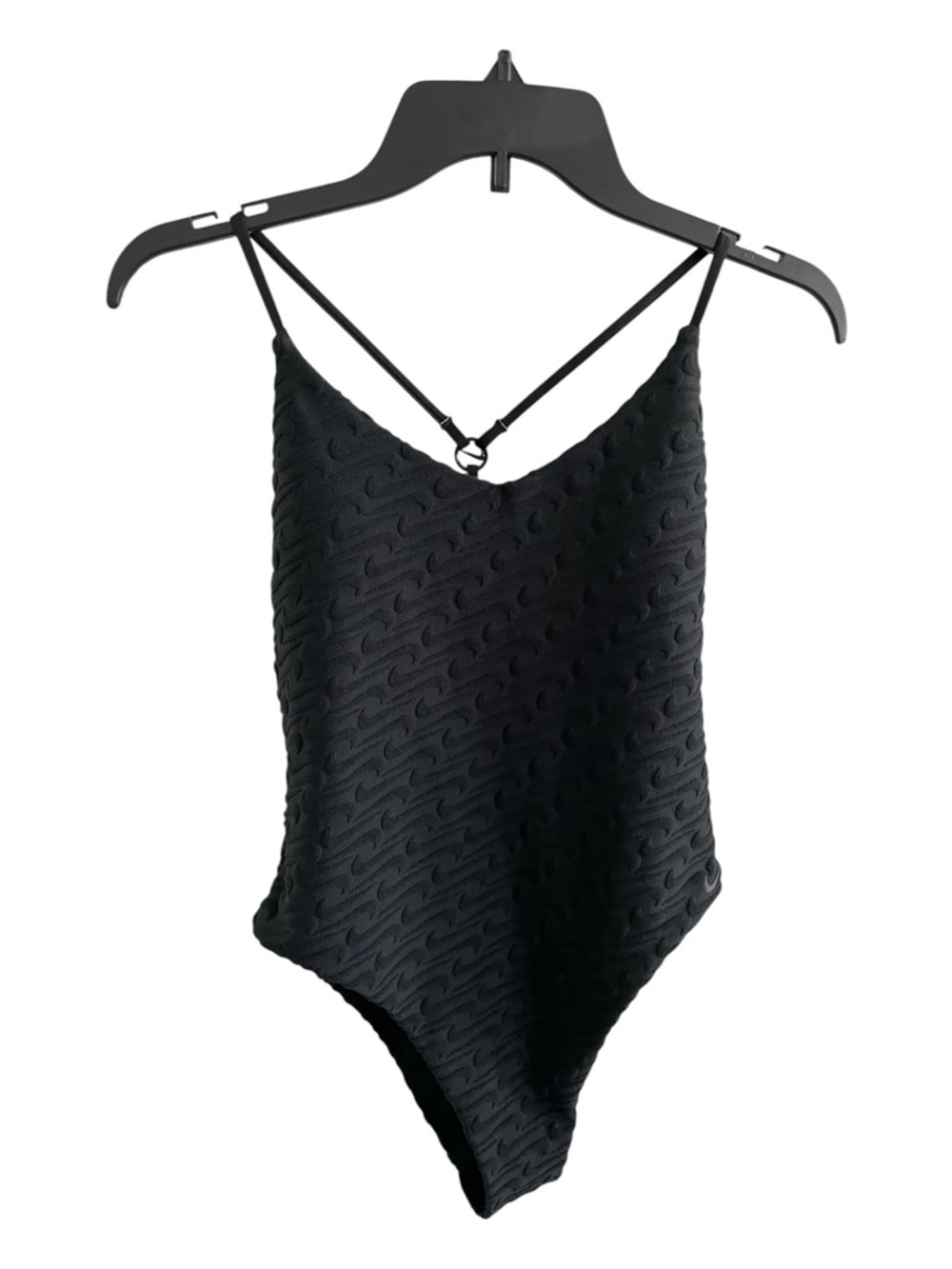 ♥️Nike♥️ Black One Piece Swim Suit with Embossed Logo  Size (Med)